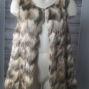 TRAVELERS COLLECTION BY CHICO SIZE 2 FRINGE VEST